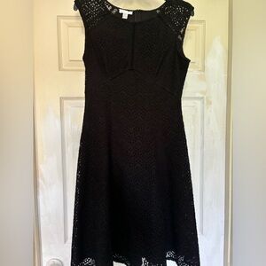 London Times Black Lace Dress